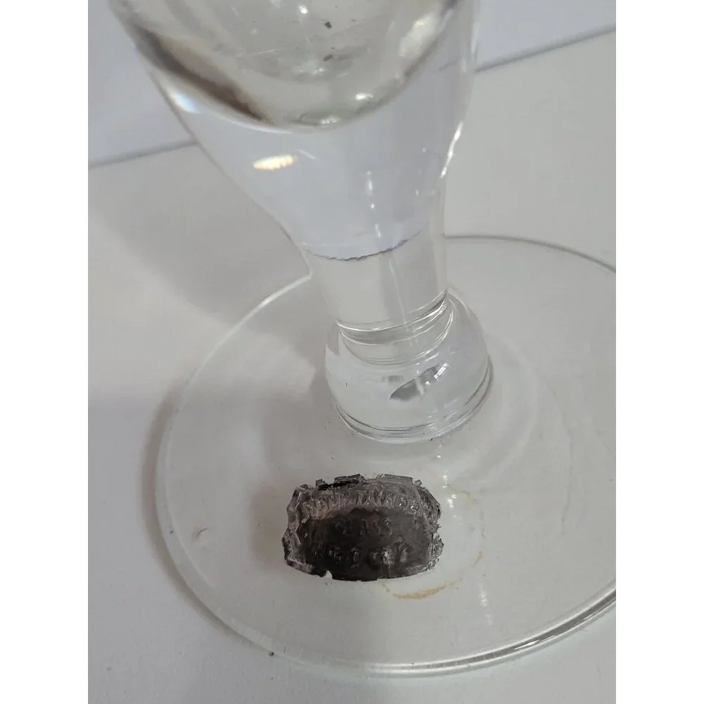 Vintage Mountaineer Etched Crystal Pilsner Glasses Set Of 4 Coin Dot Design Eleg - Picture 4 of 7